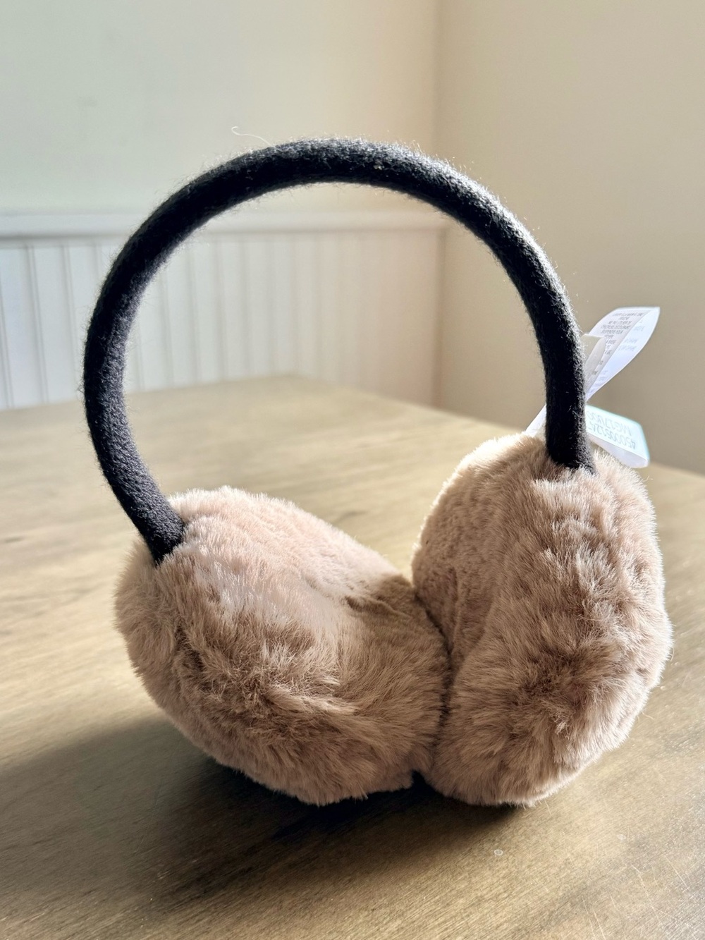 Bentley Cozy Faux-Fur Earmuffs with Black Headband